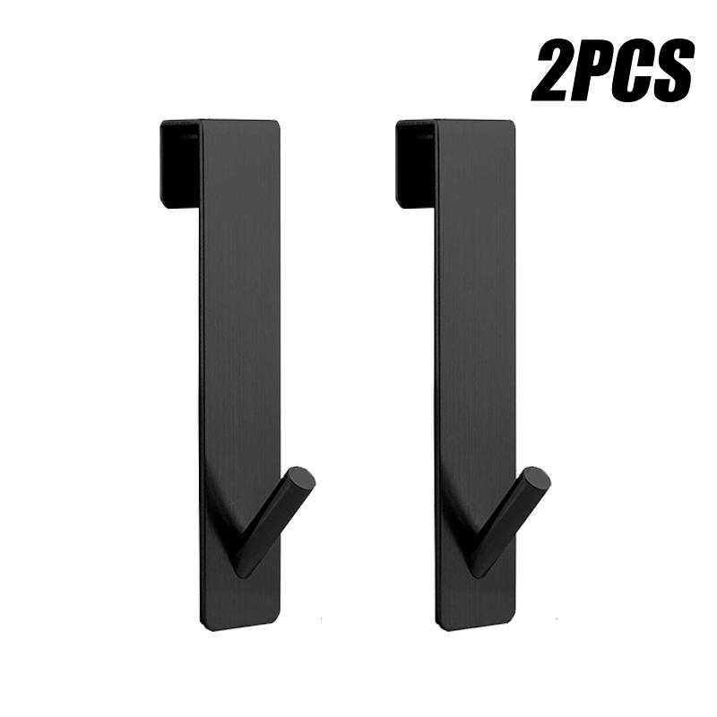 Stainless Steel Extended Shower Door Hooks Over Door Hanging Hooks for Bathroom Frameless Glass Shower Door Wall Towel Holder