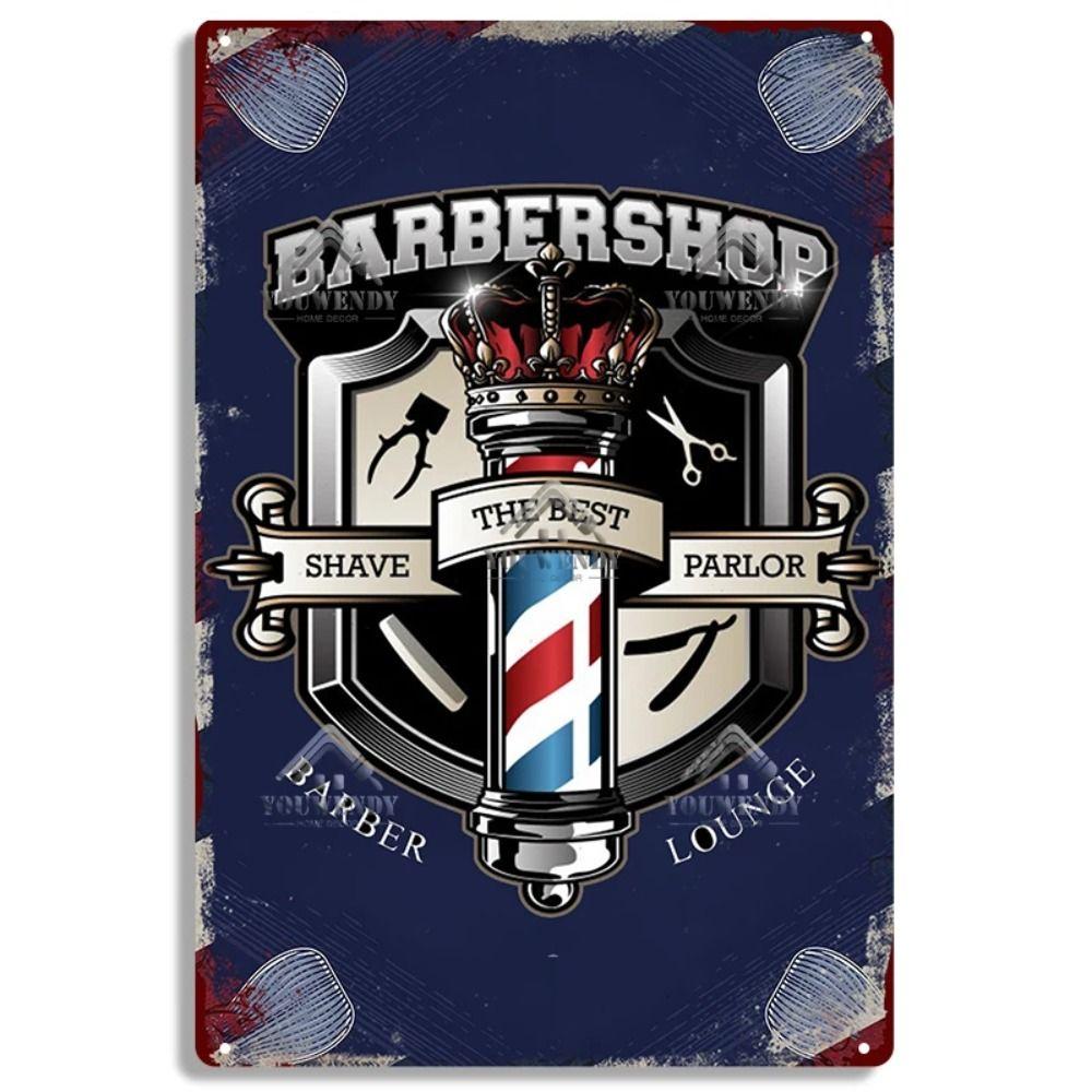 Real Barber Aluminum Wall Sign Barber Shop Decor 20x30cm