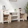 Sideboards 2 Pcs. White 40 X 35 X 80 Cm Solid Pine Wood