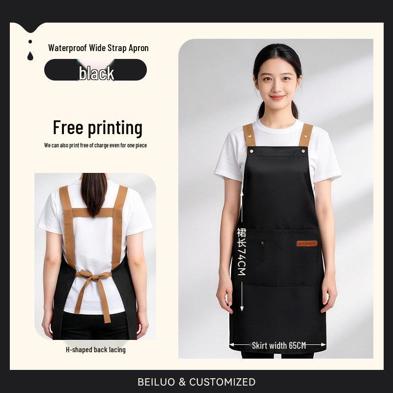 Waterproof Waiter Apron with Custom Logo for Restaurant and Catering Staff