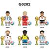 Football Series Puzzle Bagged Building Block Mini Figures OPP Bag Educational Toy Set for Kids Gift