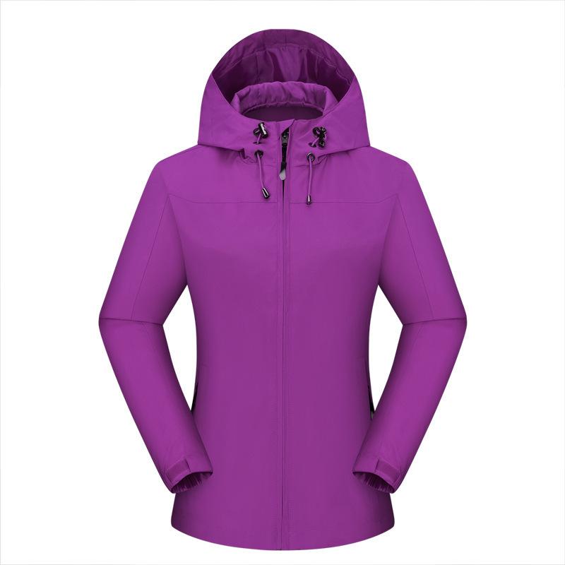 Unisex Waterproof Hooded Jacket for Outdoor Activities with Logo Printing