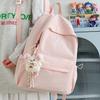 Schoolbag Japanese ins Solid Color Simple Backpack High Value Campus Lightweight Junior High School Student Versatile School Bag Backpack