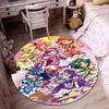 Mobile Suit Gundam Cartoon Round Rug Can Be Used To Decorate Living Rooms, Bedrooms, Sofas, and Game Rooms; Non-slip Rug.66
