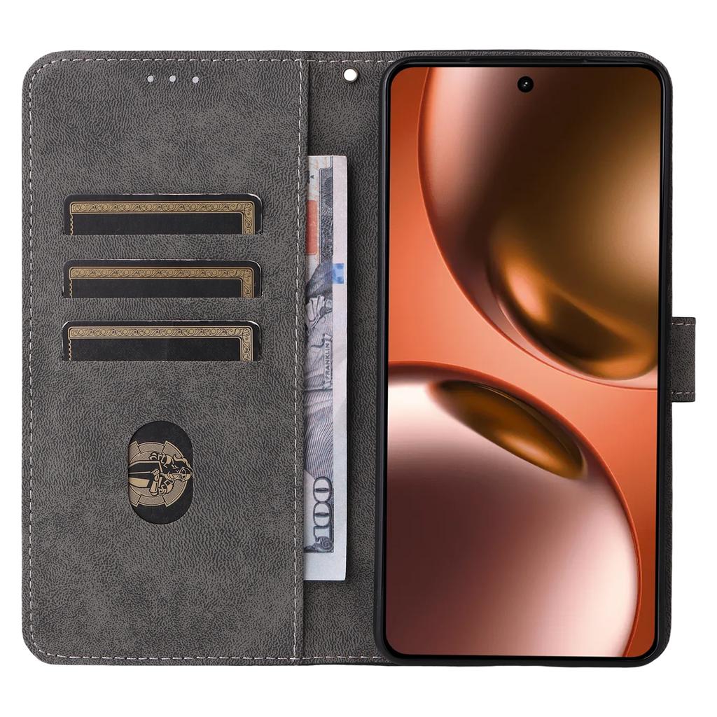 For Realme GT 7 5G Case Wallet RFID Blocking PU Leather Phone Cover Stand with Strap