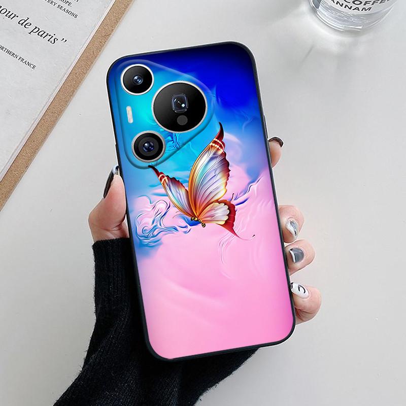For Huawei Pura 70 Case Lovely Cartoon Flower Soft Silicone Phone Cover For Huawei Pura 70 Pro Plus Pura70 Ultra Funda Coque