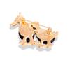 Vintage Duck Brooch for Men and Women Blue Fashion Rhinestone Enamel Bird Clothing Jewelry