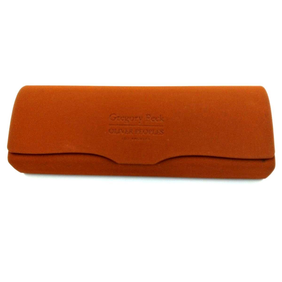 Used OLIVER PEOPLES Gregory Peck Glasses Case Brown Glasses Case Sunglasses Case