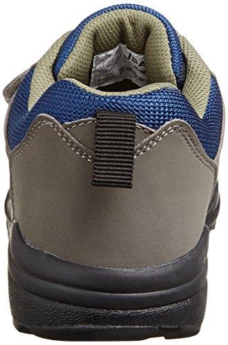 Co-cos Nobuoka Safety Work Shoes, JSAA Certified Professional Sneakers, Magic Type, Algrid A-34000, Gray, Size 22.0cm