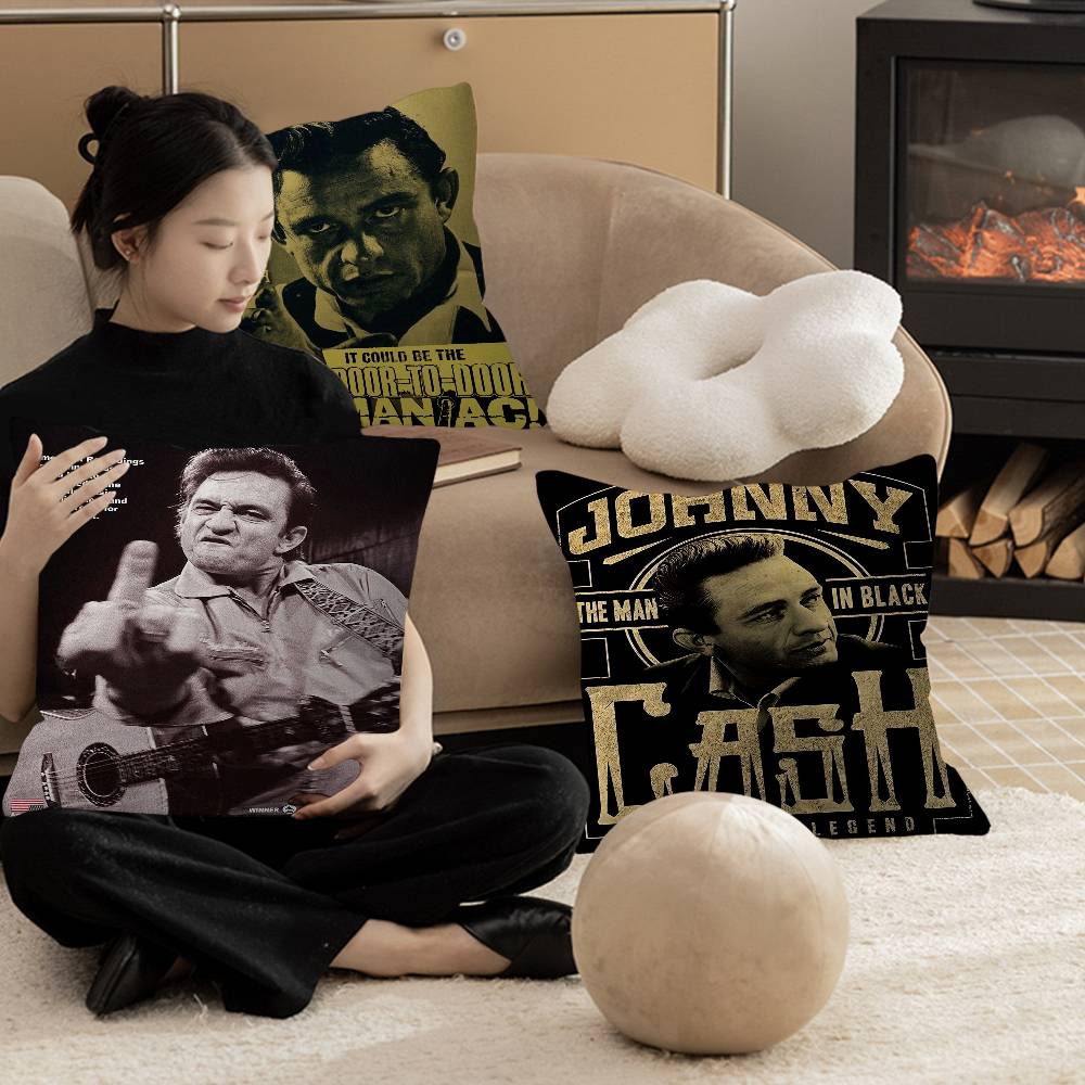 Famous Johnny Cash American Singer Personalized Pillow Cover Kids Bedroom Wild Party Decor Pillowcase kid Birthday shower Gift