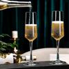Champagne Glasses Set of 8, 8oz Clear Flutes for Wedding, Party, Prosecco & Mimosas