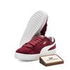 Suede XL Unisex Bordeaux White Sneakers 395205-12