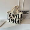 Thailand Gentle Won Tote Mommy Canvas Bag New Contrasting Letter Printing Simple Shoulder Bag