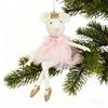 Ballettmaus Puppe Weihnachtsschmuck Plüsch Balletttänzerin Hängeanhänger für Weihnachtsbaum Weihnachtsfeier Dekor