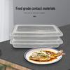 Clear Rectangular Disposable Food Container, 2500ml