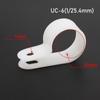10PCS Plumbing Tightening Cable Clip Nylon Fastening Buckles Durable R-Type Hose Clamp  Cable