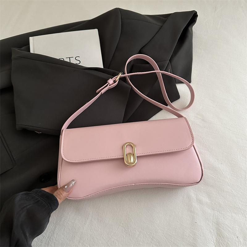 French personality trendy underarm bag 2025 new shoulder bag fashion minimalist style retro elegant foreign style handbag