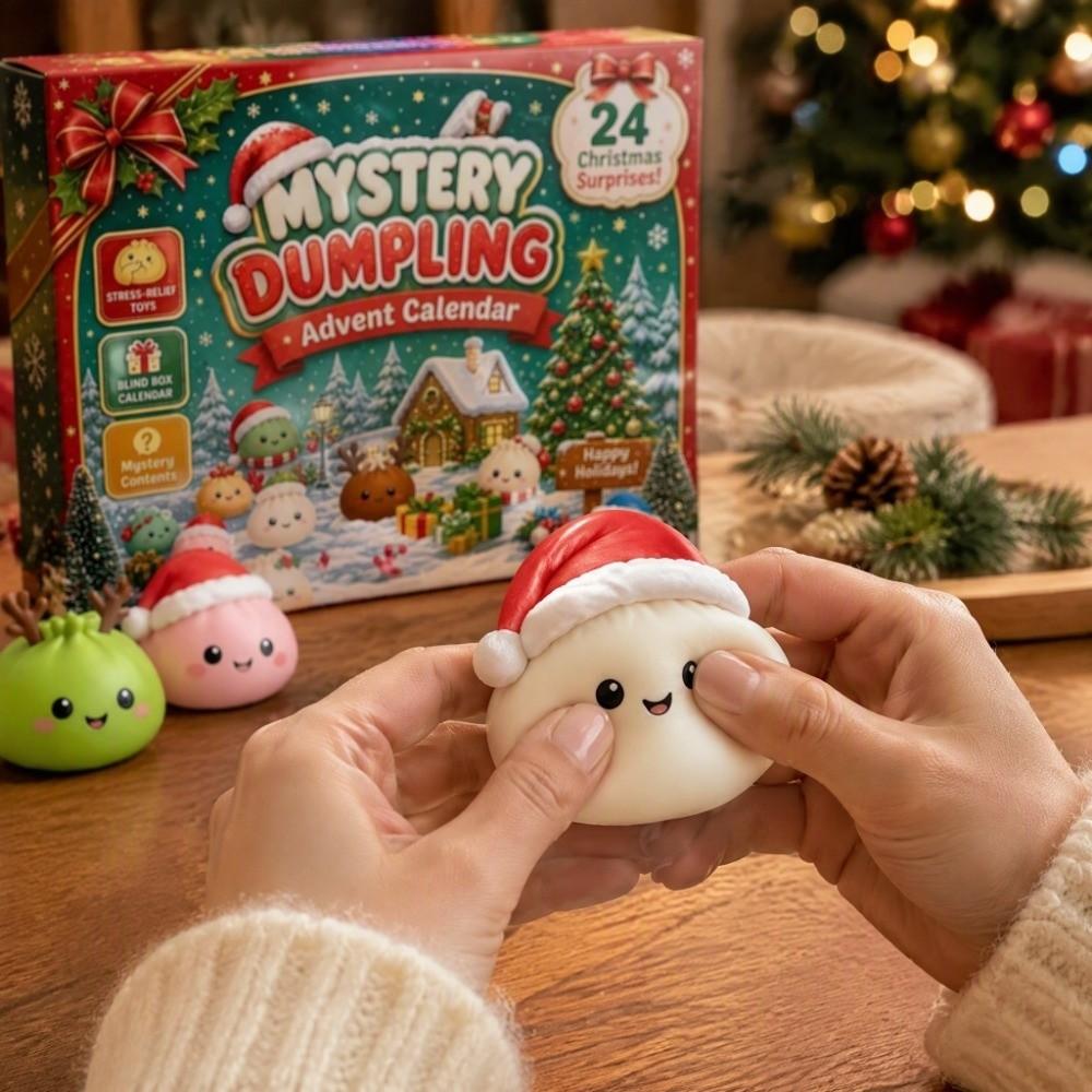 24Pcs Countdown Calendar Christmas Fidget Toy Set Christmas Toy Slow Rising Squeeze Toy Holiday