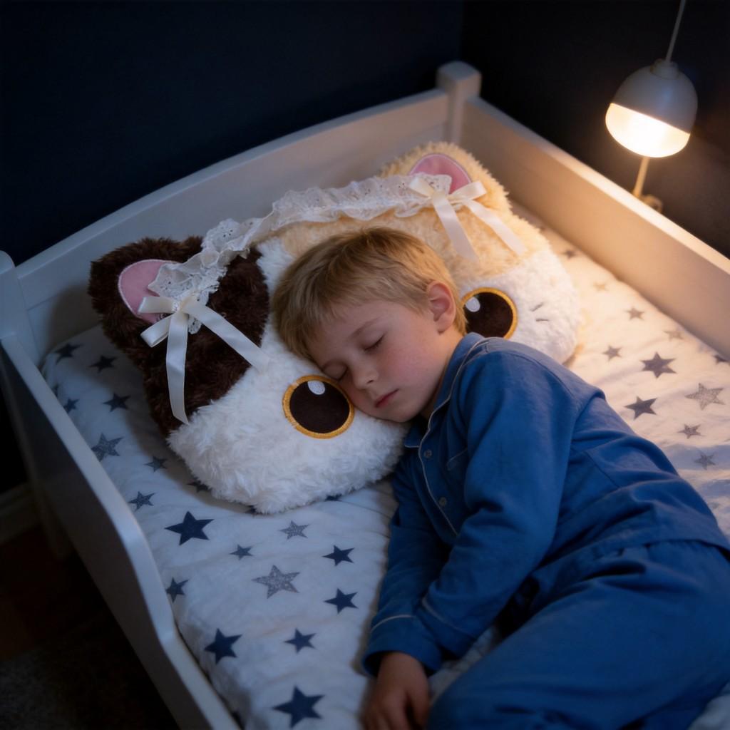 Fluffy Cat Plush Toy Gift For Kids And Teens With Polyester Filling For Sleep Comfort