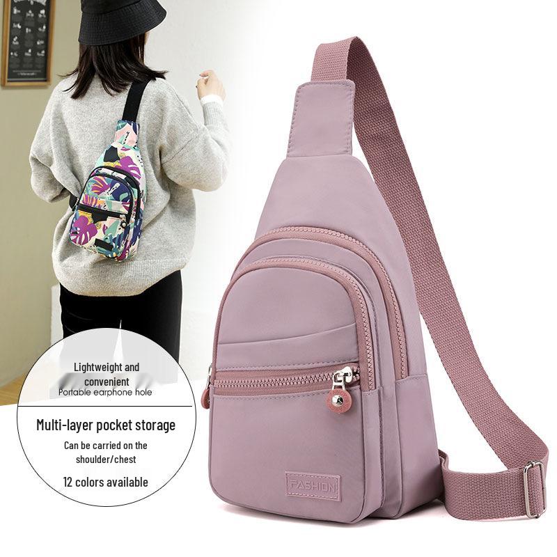 Dámská trendy cestovní taška přes hruď: Všestranná tištěná crossbody pro sport a volný čas