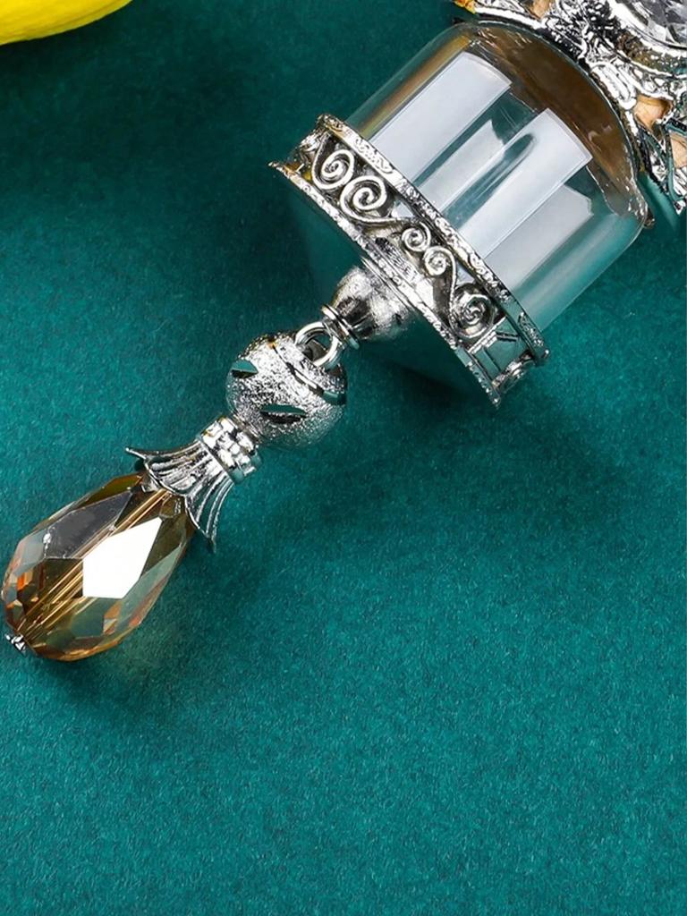 1er-Pack Legierung Auto Lufterfrischer Halter – Goldene Hängende Parfümflasche für Rückspiegel, Luxuriöses Innenraumzubehör
