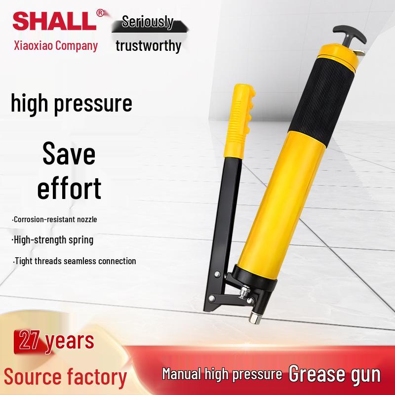 High-Pressure Manual Grease Gun for Construction and Forklift Machinery