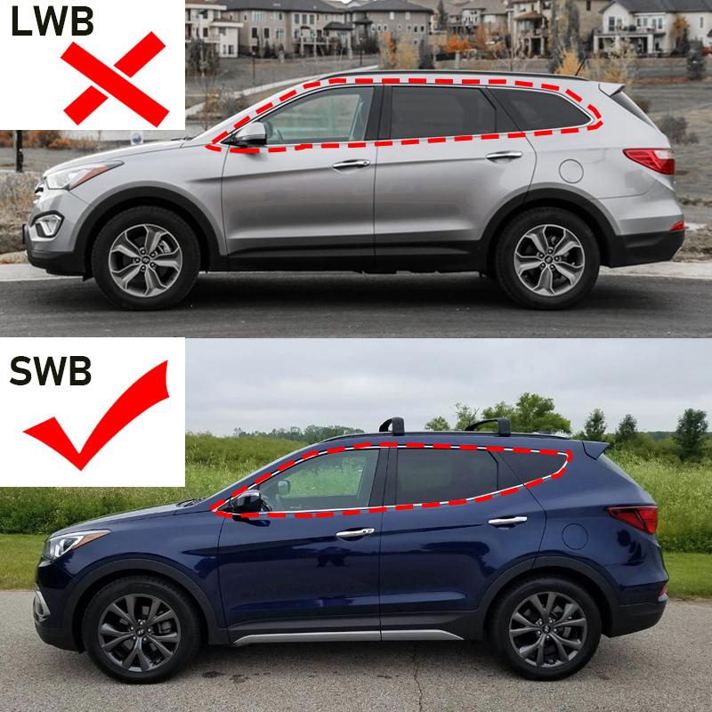 LHD For Hyundai Santa Fe Sport DM SWB 2013~2018 2015 TPE Car Floor Mat Anti-dirty Foot Tray Liner Carpet Interior Accessories