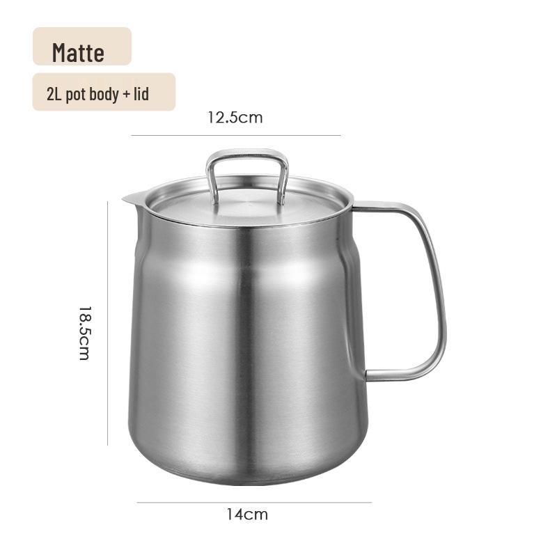 Stainless Steel 304 Dual-Purpose Oil Filter Pot with Frying Basket and Lid