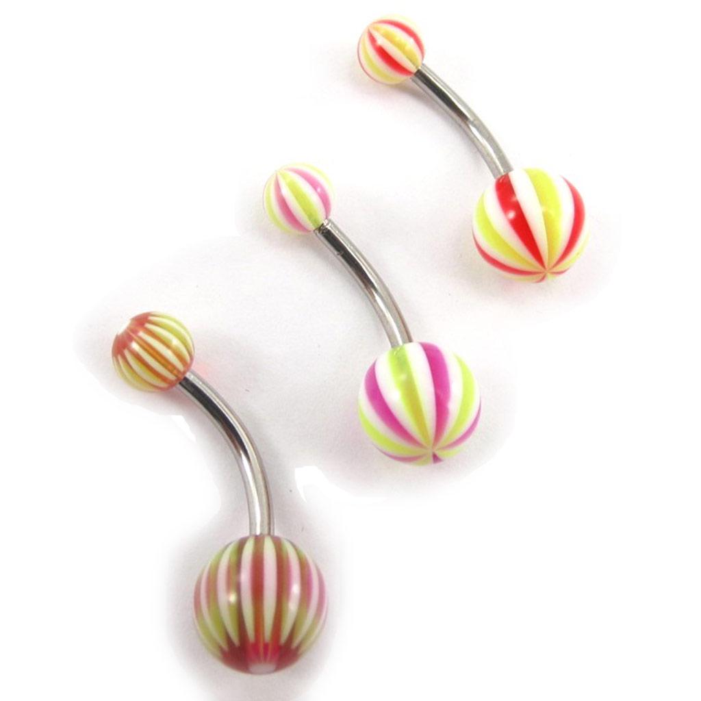 Les Trésors De Lily [J9573] - Set de 3 Body Piercing 'Tecno'