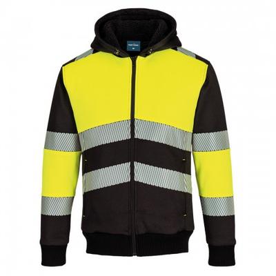 Mens PW3 Class 1 High-Vis Full Zip Hoodie