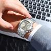 POEDAGAR Ceas de Lux Militar pentru Bărbați Pătrat Impermeabil Luminos Dată Săptămână Ceas pentru Bărbați Oțel Inoxidabil Cuarț Ceasuri pentru Bărbați Ceas+cutie