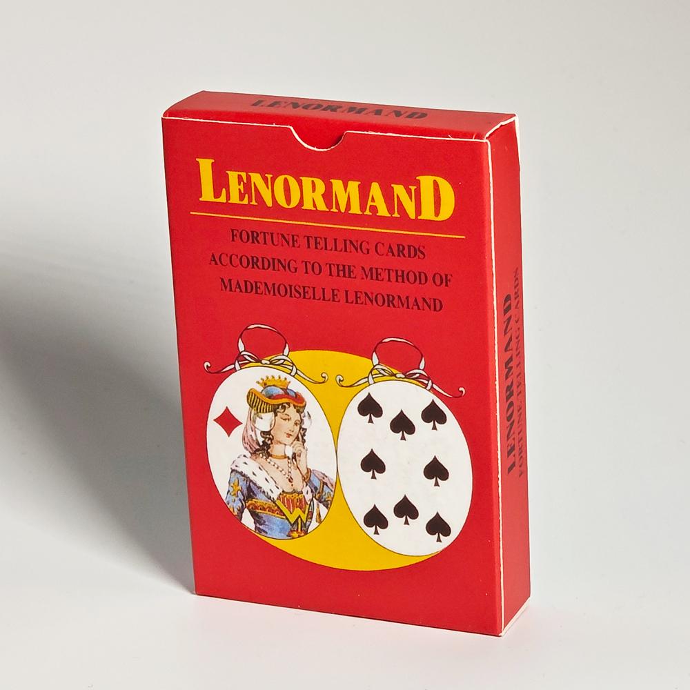 9*6cm Mlle Lenormand Deck 36 Cards Esoteric Fortune Telling Printed on 350GSM Double-embossed Cardstock
