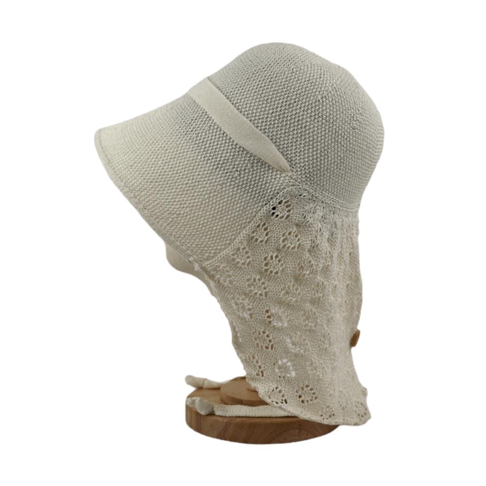 Polyester Shawl Sun Hat Foldable Straw Hat Korean Weaving Fisherman Hat  Women бежевый