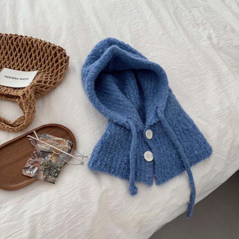 Warm Knitted Balaclava: Autumn/Winter Pullover Hat and Scarf Combo