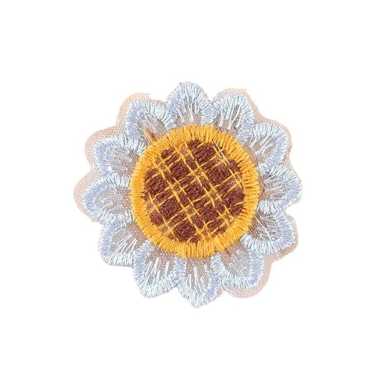 Computer Embroidery Label Can Be Sunflower Flower Cloth Label Clothing Accessories Hand Account Diy Accessories Accessories Embroidery Cloth Sticker