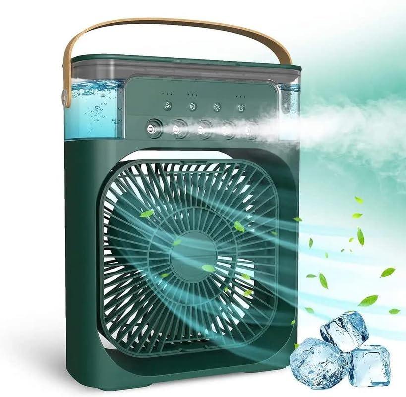 Tragbarer Hydrocooling Luftkühler Ventilator mit Luftbefeuchter 3 Geschwindigkeiten Haushalt Kleine Klimaanlage Schreibtisch Kühlventilator für Büro Reisen