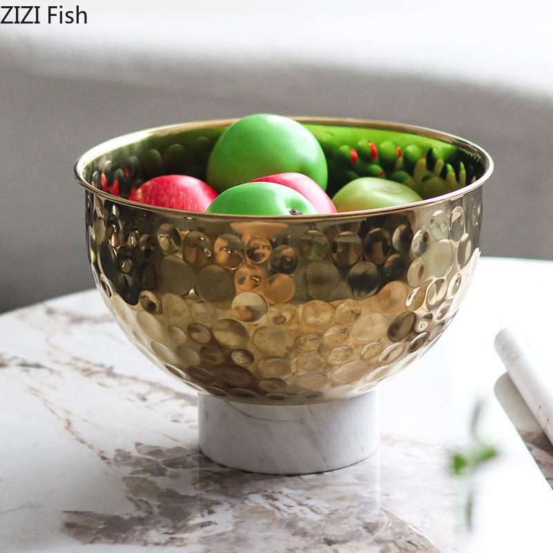 Creative Hammer Pattern Fruits Bowl Storage Tray Snacks and Nuts Bowl Hotel Restaurant Fruit Plates Home Kitchen Dessert Cutlery