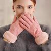 Soft Suede Gloves  Sports Cycling Mittens Casual Women Winter Gloves  Outdoor