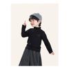 Boys Half Stand Collar Long Sleeve Bottoming Shirt Korean Style Kids Casual Top