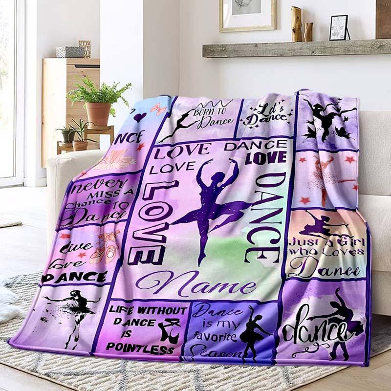 Dance Customize Your Name Outdoor Blanket Suitable For All Seasons Comfortable And Warm Soft Blanket Suitable For Travel Gifts For Relatives And