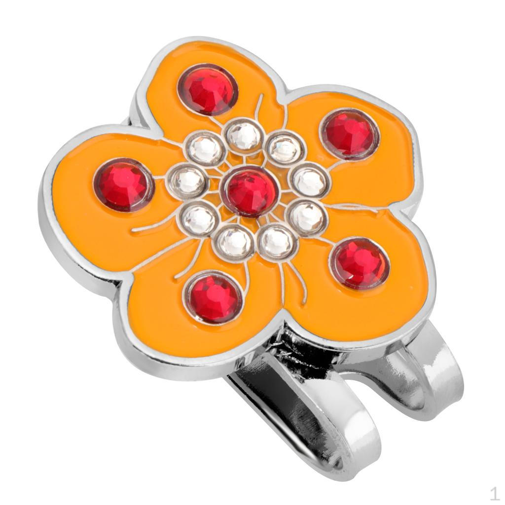 Crystal Hat Clip Golf Ball Markers For Cap Visor