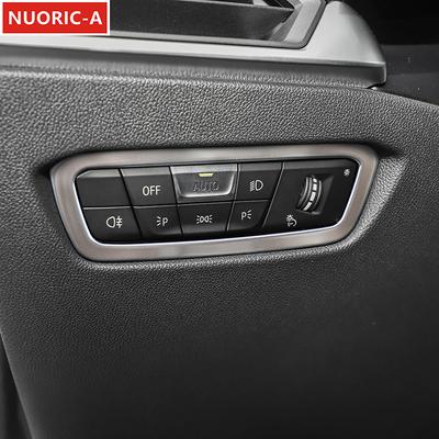Stainless Steel Headlight Switch Frame Decoration Cover Trim For BMW 3 Series G20 G28 - Car Styling Interior Accessories