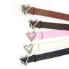 Lady Waist Belt Punk Chain for Cowboy Cowgirl Carved Heart Buckle Retro Buckle Waist Chain Casual Belt