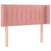 VidaXL LED Headboard Bedroom Furniture Single Bed Accessory Headboard Bed Frame Interior Pink 3123521