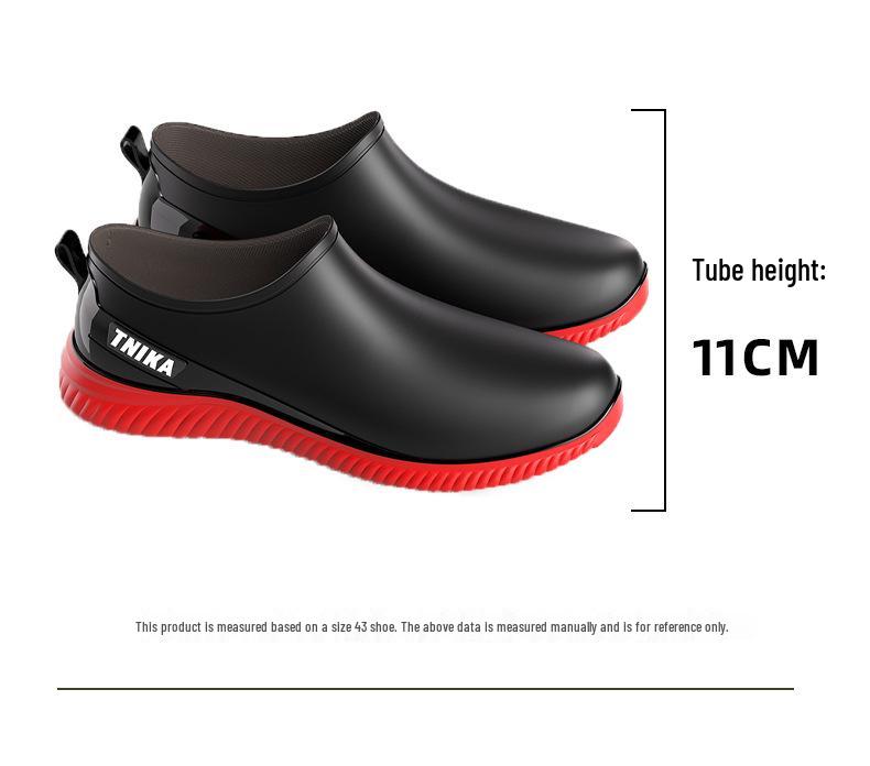 Men's Low-Top Slip-On Anti-Slip Rain Boots
