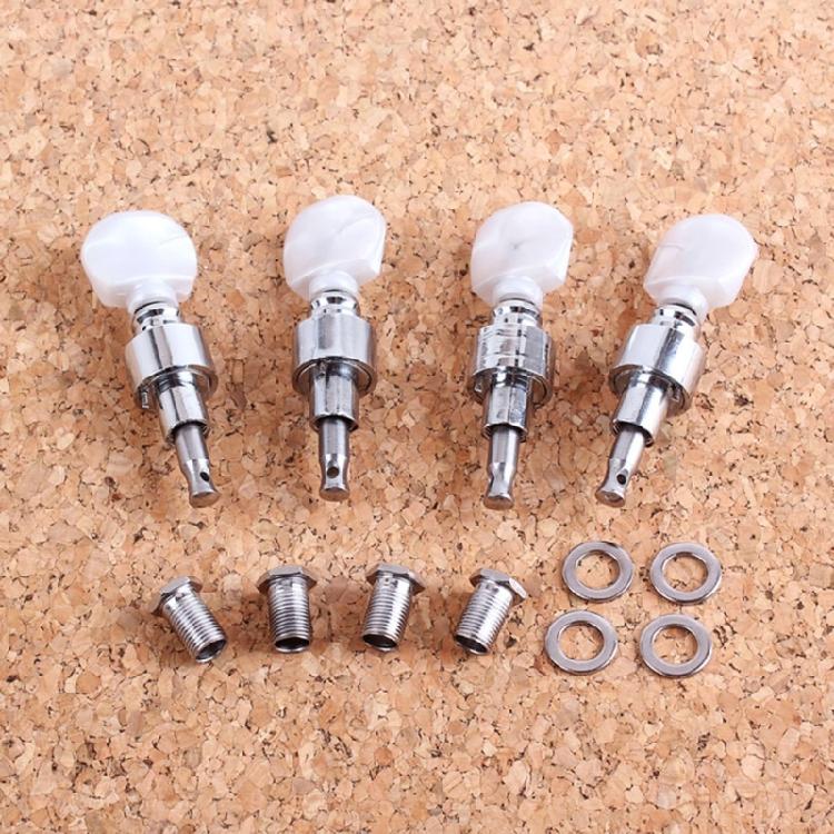 2Pcs Banjo Tuner Banjo Geared Machine Pearled Pegs Tuning 2 Head Tuner Tone Keys