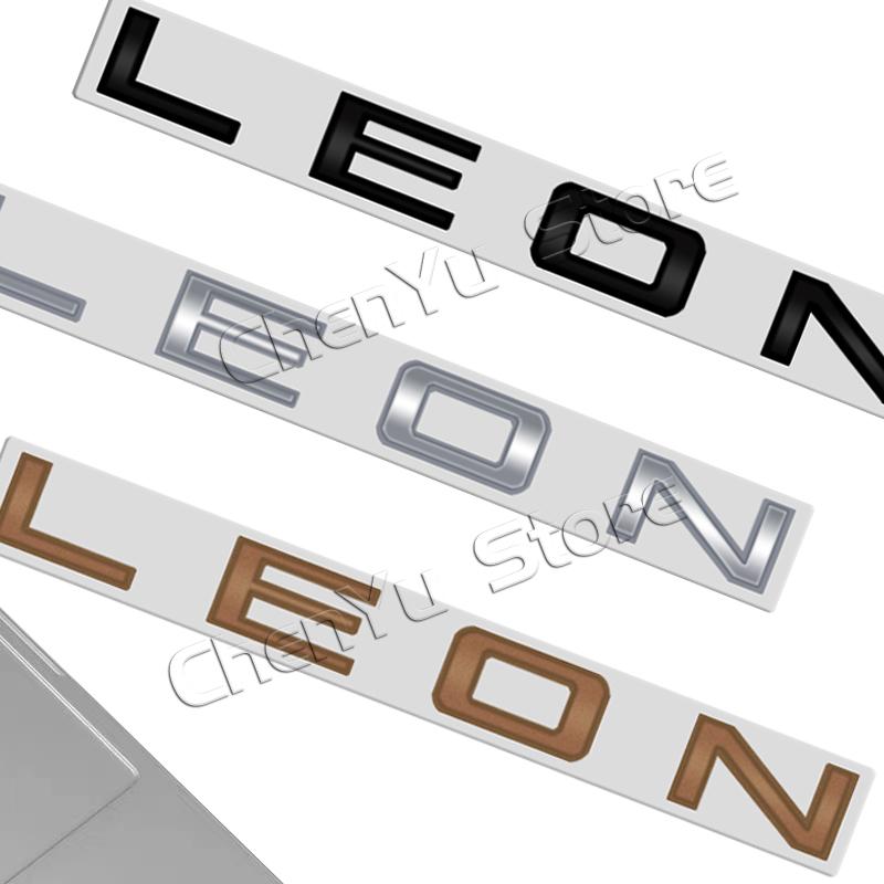 Letter Emblem 3D Decals Sticker Rear Trunk Badge Logo Copper Color Metal Accessories
