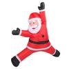 8.2ft Inflatable Xmas Climbing Santa Blow Up Santa Yard Decoration with Present Bag Built in LED Light for Wall Garden