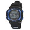 CREPHA Men's Digital Watch, Solar Powered, Rechargeable, Urethane Strap, Black, TE-D052-BL