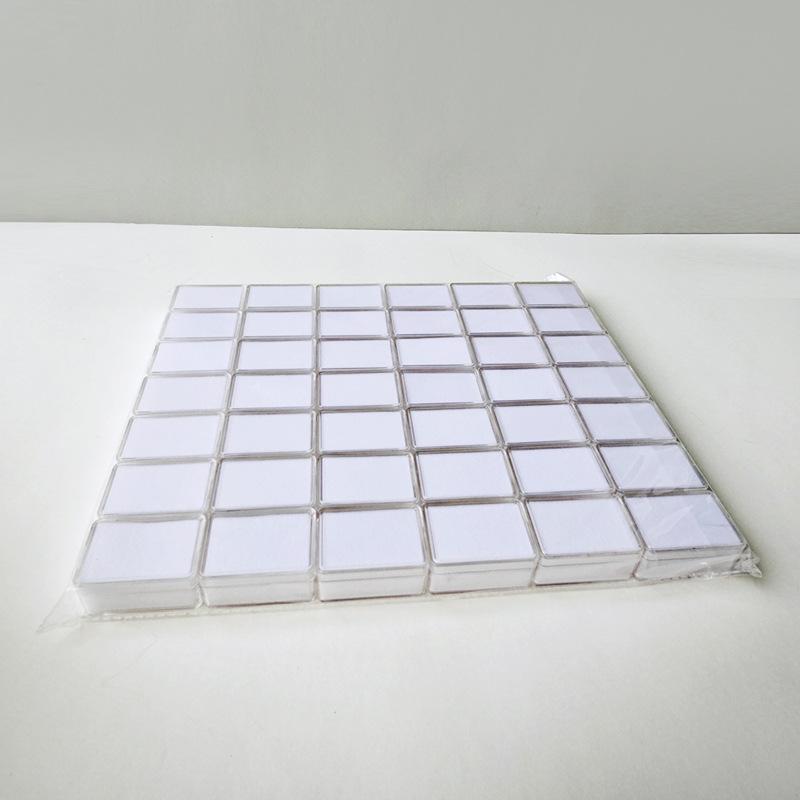 Caixa Quadrada Transparente para Diamantes Soltos e Pedras Preciosas Coloridas - Exibição, Armazenamento, Coleção